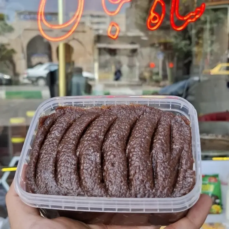 حلوا سیاه شاه عباس اردبیل | پخت با جوانه گندم و کره محلی بدون دورچین